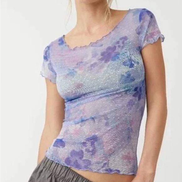 Free People Tops - Free People Intimately sheer floral top. NWT